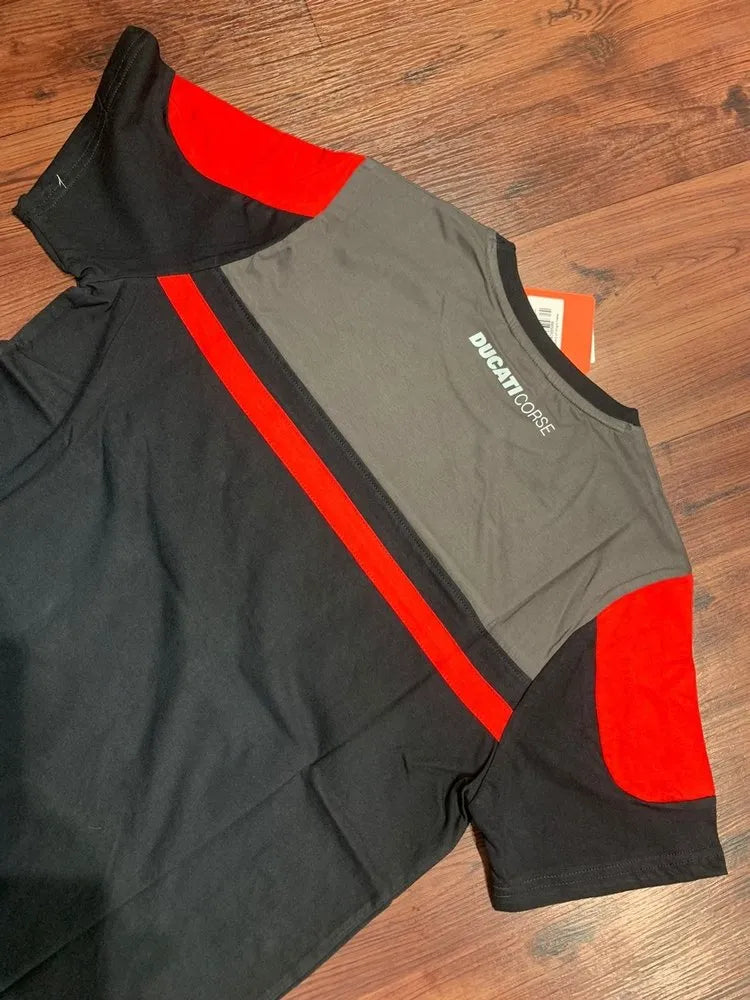 DUCATI CORSE TEAM - BLACK & GRAY - T-SHIRT
