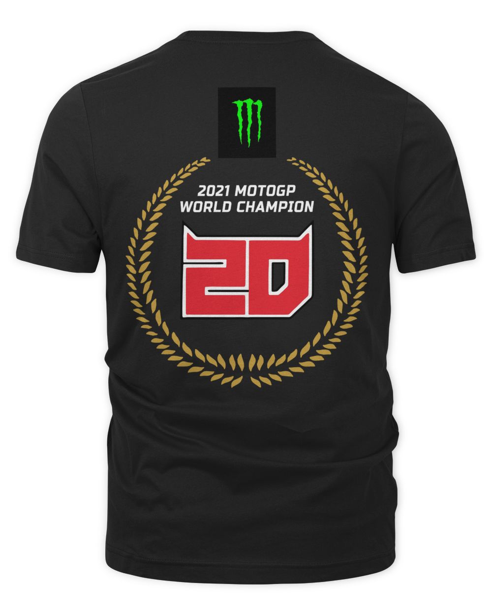 FABIO QUARTARARO - MOTOGP WORLD CHAMPION 2021 BLACK - T-SHIRT
