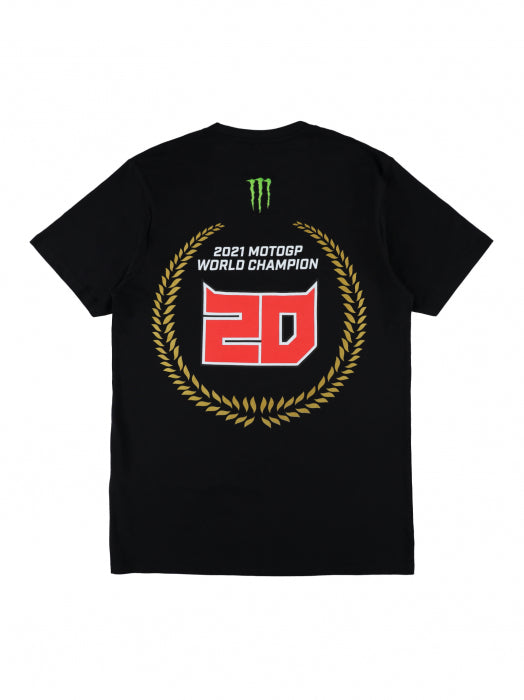 FABIO QUARTARARO - MOTOGP WORLD CHAMPION 2021 BLACK - T-SHIRT