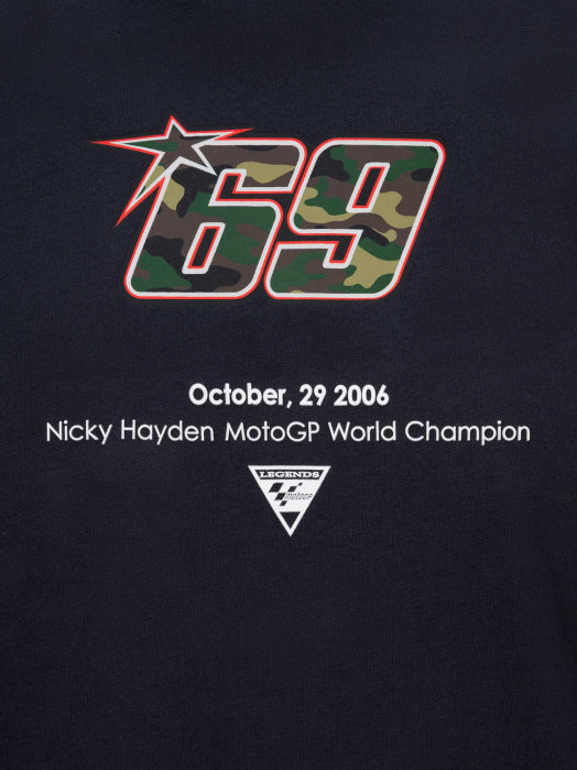NICKY HAYDEN - CAMOUFLAGE - BLACK T-SHIRT