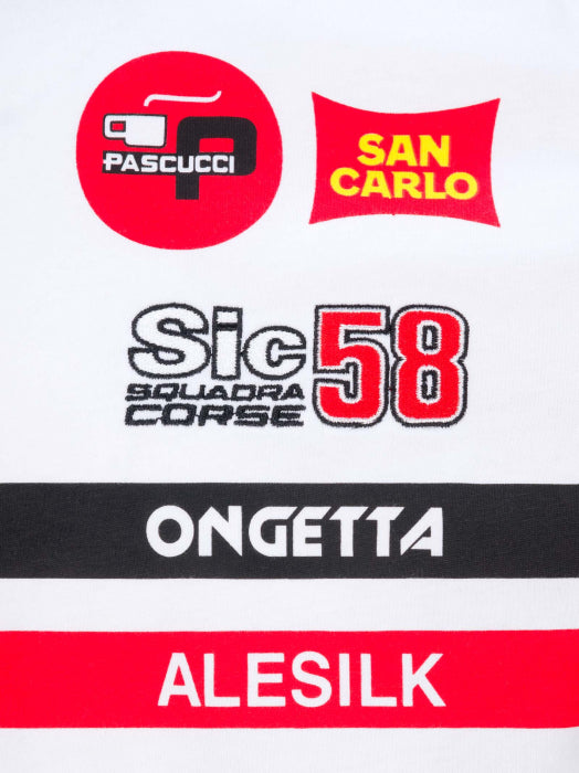SIC58 SQUADRA CORSE - 2020 REPLICA COLLECTION - WHITE T-SHIRT