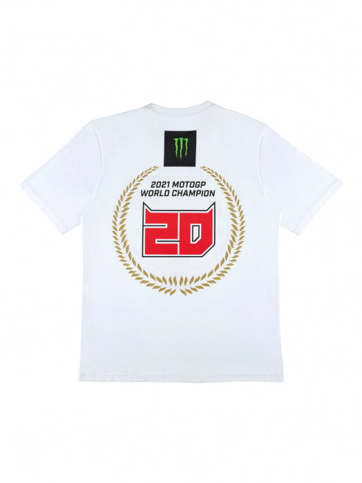 FABIO QUARTARARO - MOTOGP WORLD CHAMPION 2021 WHITE - T-SHIRT