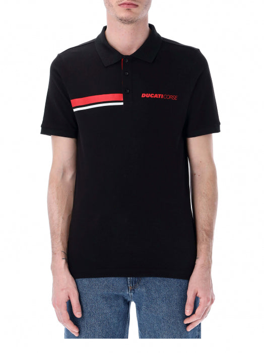 DUCATI CORSE TEAM - BLACK - POLO SHIRT
