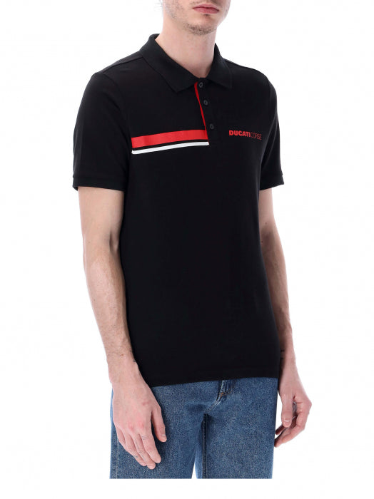 DUCATI CORSE TEAM - BLACK - POLO SHIRT