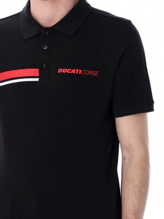 DUCATI CORSE TEAM - BLACK - POLO SHIRT