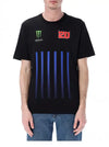 Fabio Quartararo Monster Energy T-shirt - Logos and vertical stripes