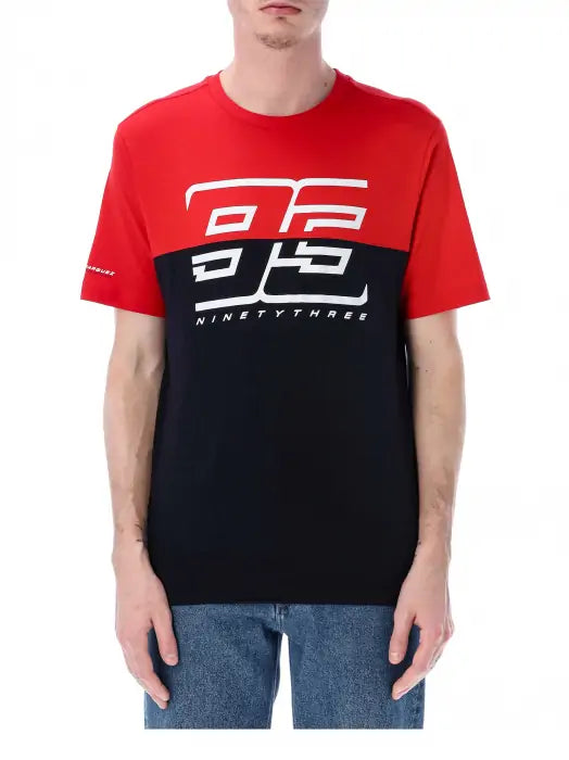 T-shirt men Marc Marquez - Red/blue 93