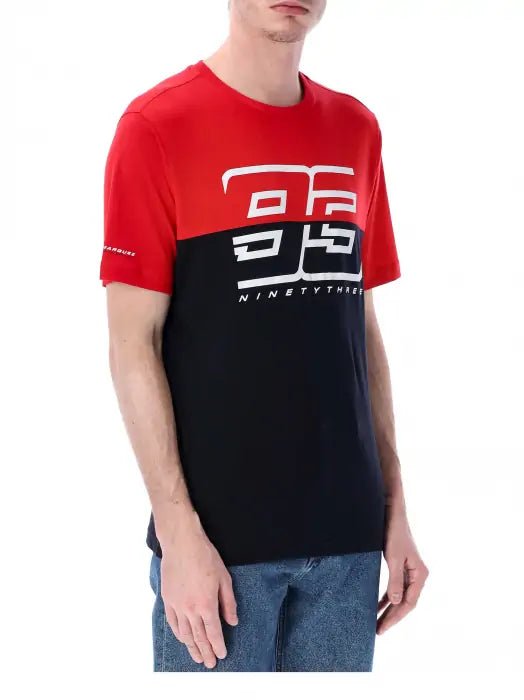 T-shirt men Marc Marquez - Red/blue 93